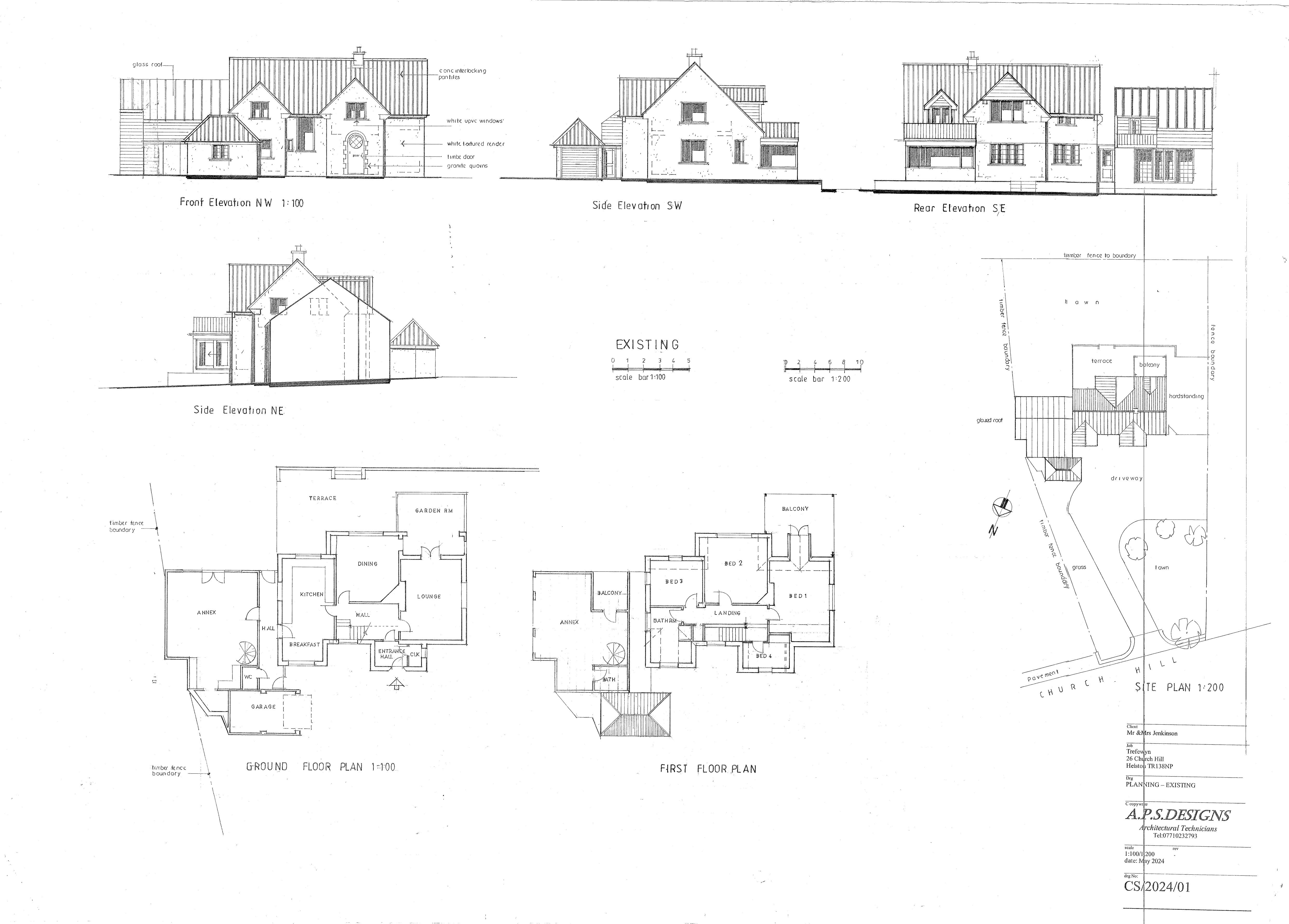 Trefewyn — existing planning drawings